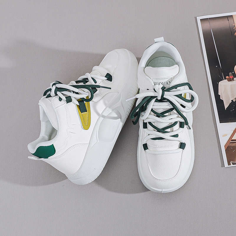 Autumn In The Forest Sneakers Autumn Vulcanize Women's Flats White Shoes Woman Sports High-quality New Arrival Deadlift