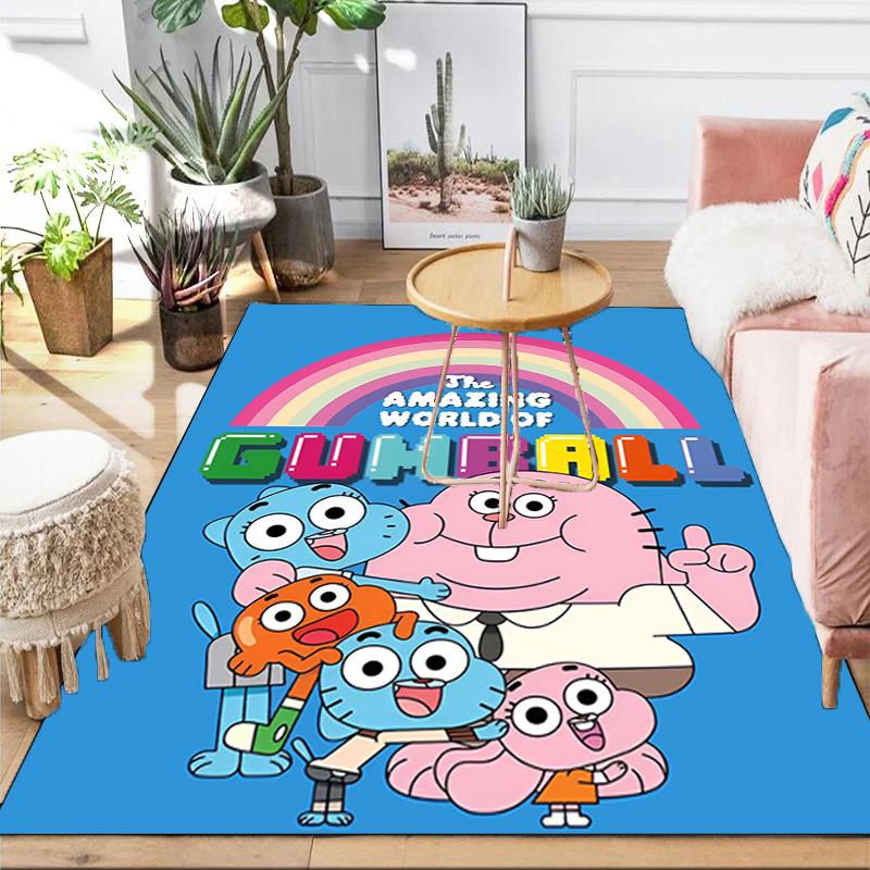 Gum-ball's Amazing World Area Rug Suitable for Indoor And Outdoor,Carpets for Kitchens, Homes, Offices, Living Rooms,Home Decor,Christmas Gift