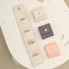 1/3Pcs Jewelry Storage Bag Earring Organizer Solid Color Mini Size Portable Foldable Travel Jewelry Organizer Case with Buckle
