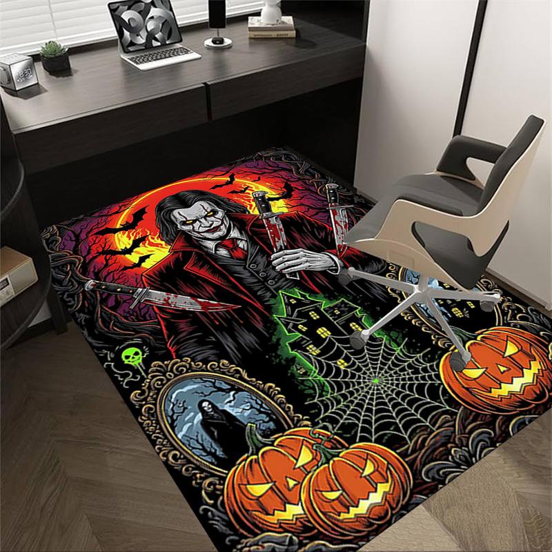1PC Halloween Horror Extra Large Non Slip Floor carpet, Office, family, bedroom, Studio Large Area Rug Indoor Rugs