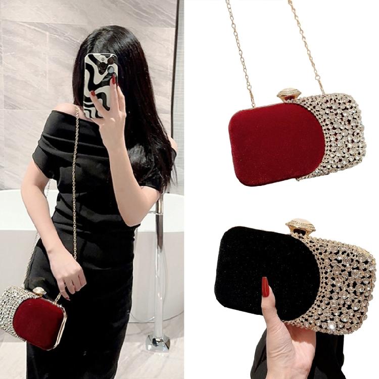 Women Evening Handbag Small Phone Wallet Purse Shoulder Bag Detachable Chain