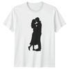 Romantic Couple Silhouette Unisex Graphic Tee Men?s Women?s T-Shirt