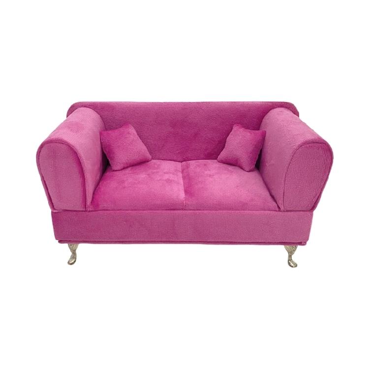 Dollhouses Plush Miniature Sofa Furniture For Toyhouses Jewelry Box Design Safe Childrens Play