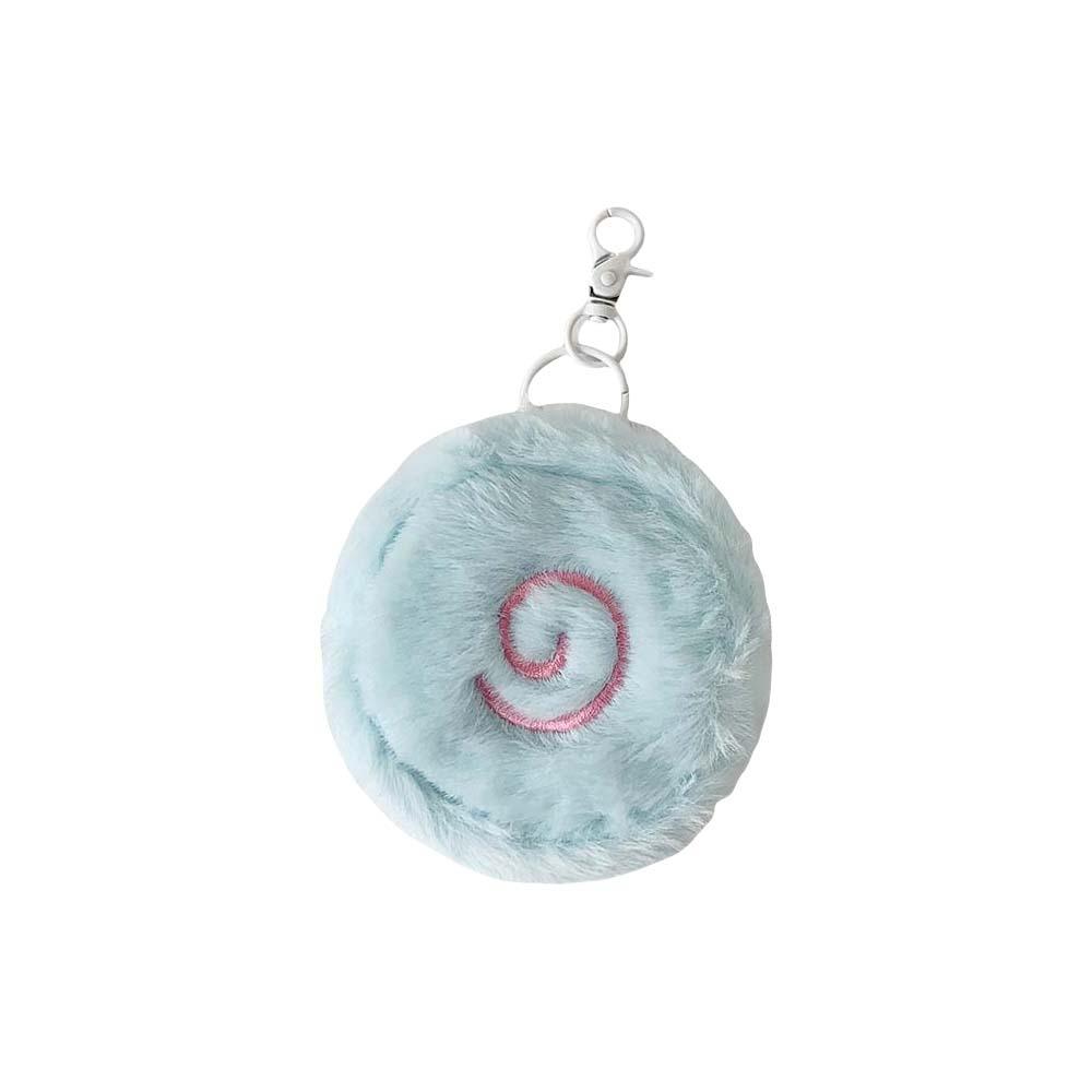 

Multifunctional Cartoon Keychain Fish Cake Doll Small Items Storage Bag Girls Children синий