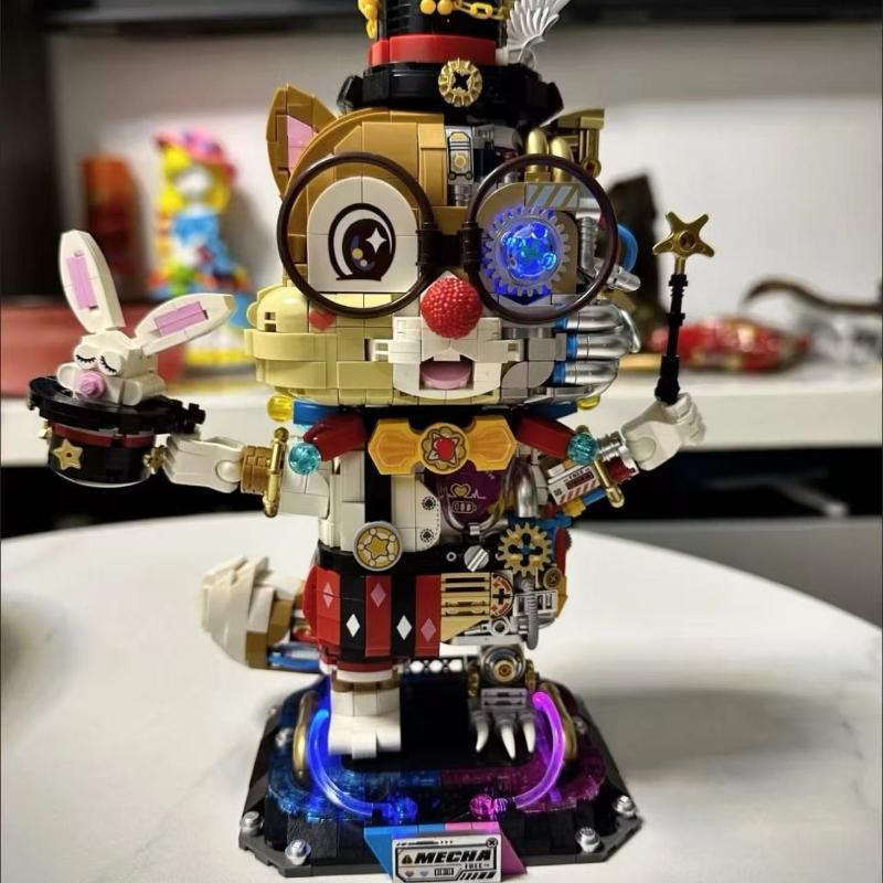 New Luminous Mechanical Squirrel Sorcerer Puzzle Model Assembled Children's Building Block Brick Toys For KIds Adult