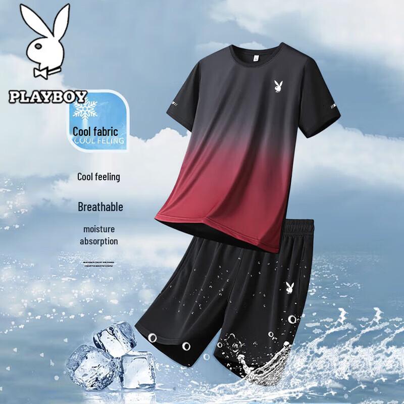 

PLAYBOY Men s Summer T-Shirt & Shorts Set 3XL