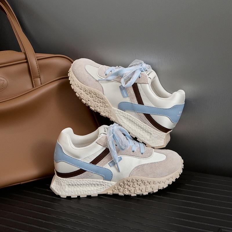 Blue Cabinet small invisible inner height increase 7CM German training shoes 2025 autumn casual Forrest Gump sports shoes height increase women's shoe