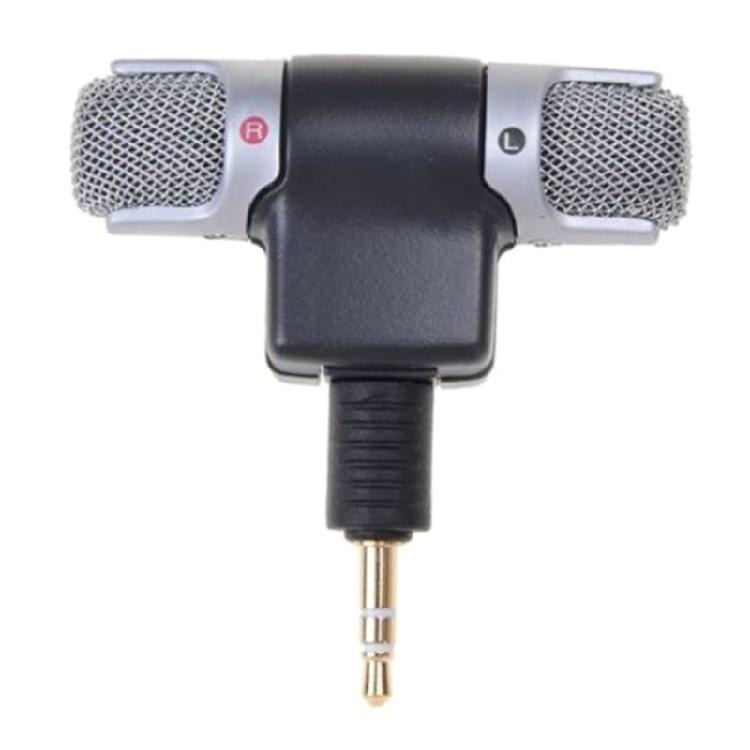 Mini Stereo Microphone Dual Mic 3.5mm Mini Jack Condenser Microphone for PC
