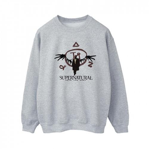 Supernatural Womens/Ladies Wings Logo Sweatshirt