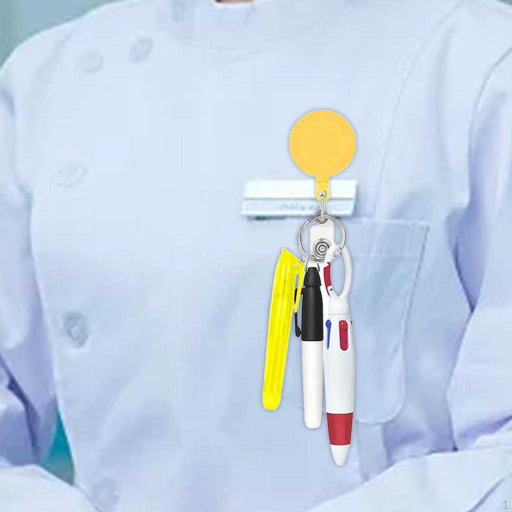 Sjuksköterska indragbar märkeshållare Shuttle Pen Party Favor Portable Nurses Day Gift