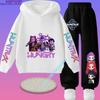 2026 Lässiges Mädchen-Oberteil und Jungen-Kapuzenjacke Set. Jungen Sportshirt mit Cartoon-Aufdruck. Herbst/Winter Langarmhose.