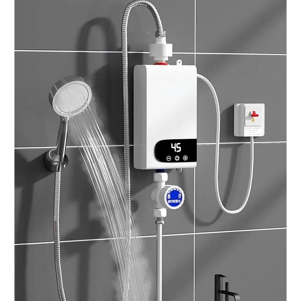 Electric Instant Hot Water Heater Shower Electric Tankless Shower Hot Water Faucet Kitchen Bathroom Instantaneous Water Heater Tap