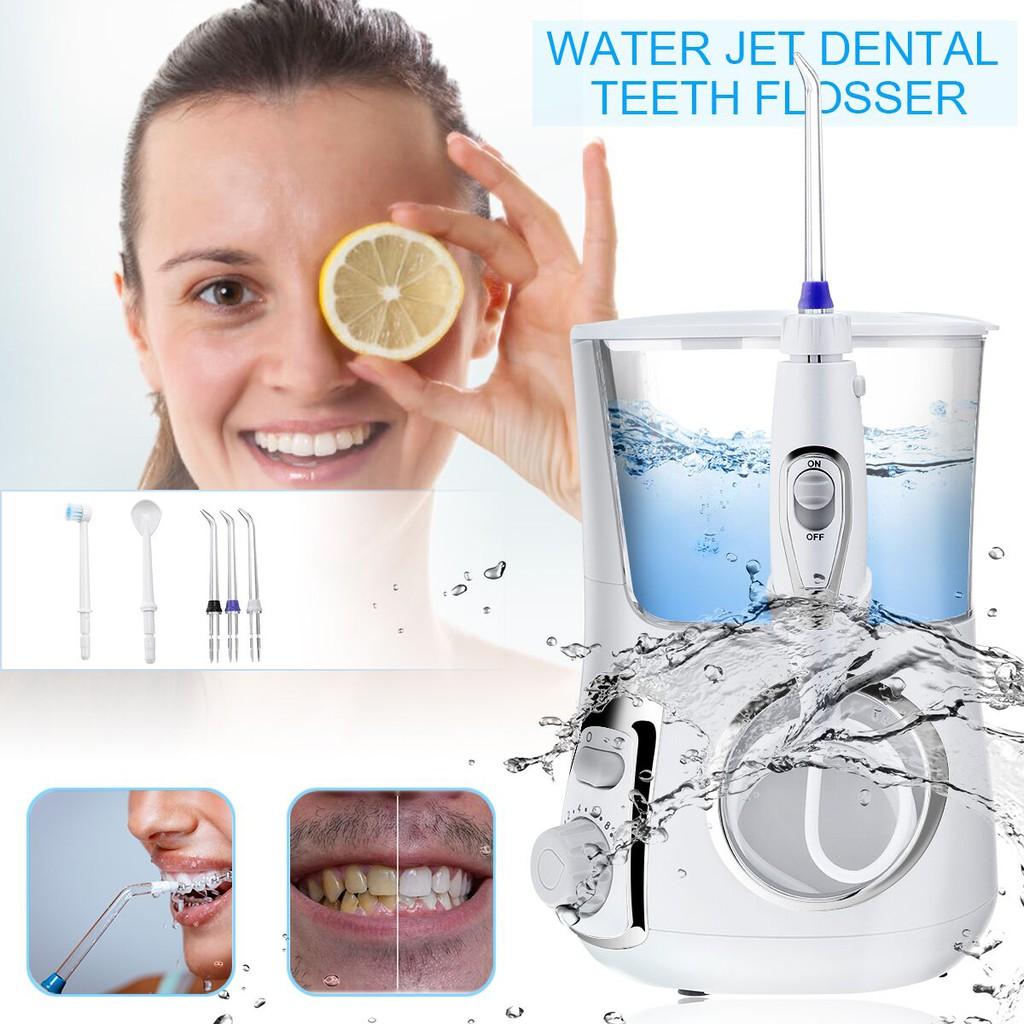 Electric Oral Irrigator With Brush 600ml Dental Water Flosser Water Floss Oral Hygiene Dental Flosser Tongue Clean