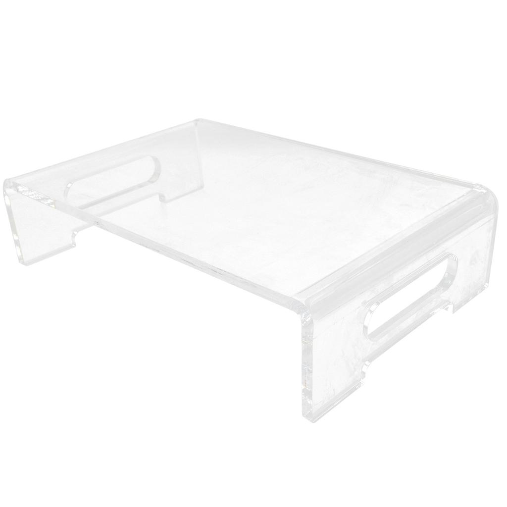 Monitorständer Acryl Transparent Langlebig Multifunktional Augenschutz Schreibtischständer für Schule