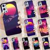 80er Jahre Retrowave Neon Palmenbaum Für Realme GT 6T 5 6 GT 7 Pro C67 C75 C61 C55 C53 C51 C21Y C25S 10 11 12 13 14 Pro Plus Hülle