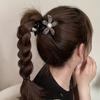 Exquisite Sparkling Diamond Hollow Flower Hair Clip Female 2024 New Hairpin High-End Back of Head Updo Shark Clip Headwear
