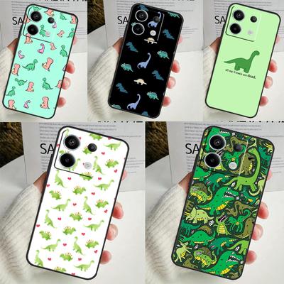 Dinosaur Pattern Case for Xiaomi Redmi Note 13 12 10 8 9 11 Pro 12S 10S 11S Redmi 13C 10A 10C 9C 12C Cover