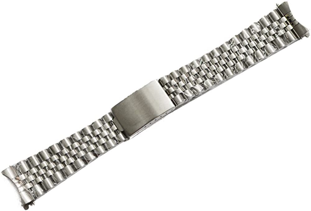 [Import King Original] Запчасти для часов - Совместимы с мужскими часами Rolex Datejust - Послепродажный браслет Jubilee - Нержавеющая сталь, Глянцевый серебристый, 20мм