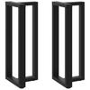 Vidaxl Nogi Do Stołu Barowego, 2 Szt., Czarne, 50X35X(100-101)Cm, Stal