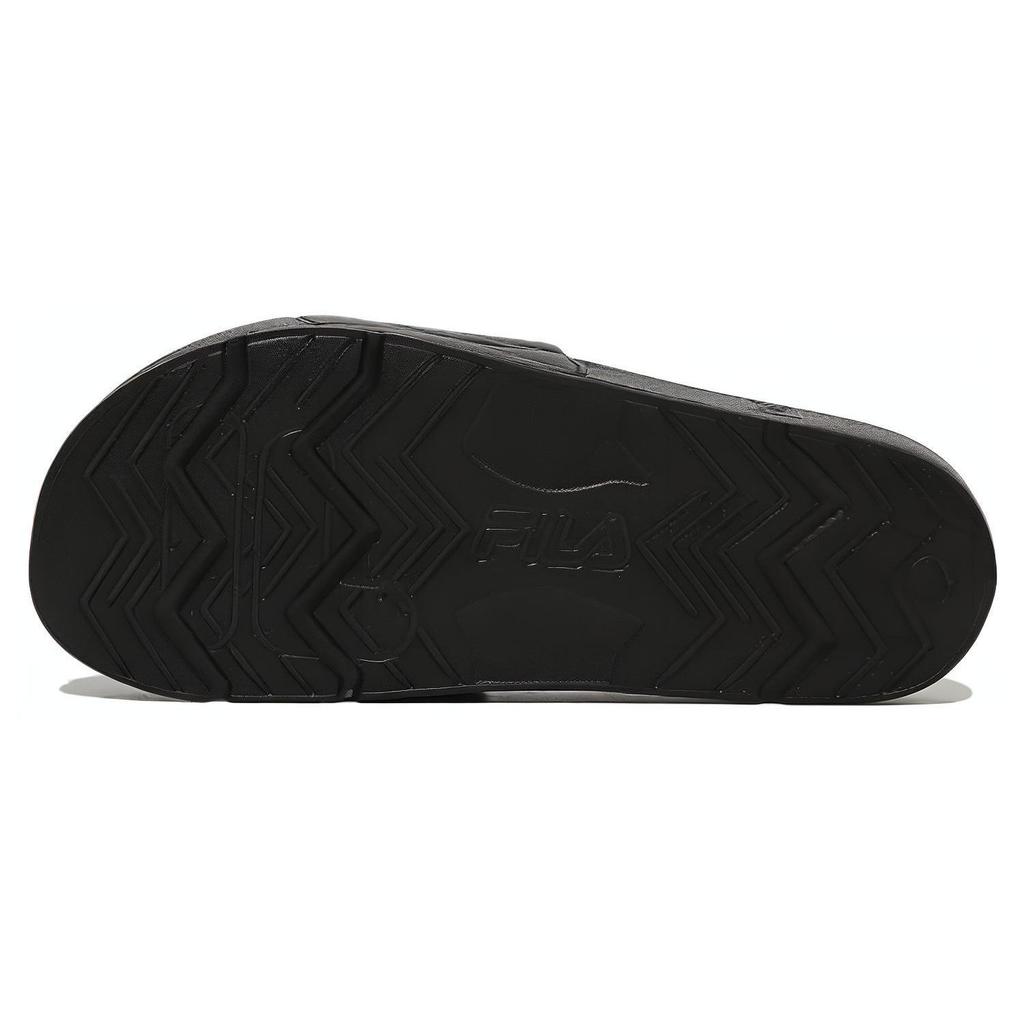 FILA Rubber Sole Slide Slippers Unisex Black Korean Style 1SM01970F_001