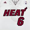 Adidas X NBA Collaboration Miami Heat James Fashion Comfortable Soft Skin-Friendly Basketball Jersey Unisex Jersey White 7818A-331-AEB1382
