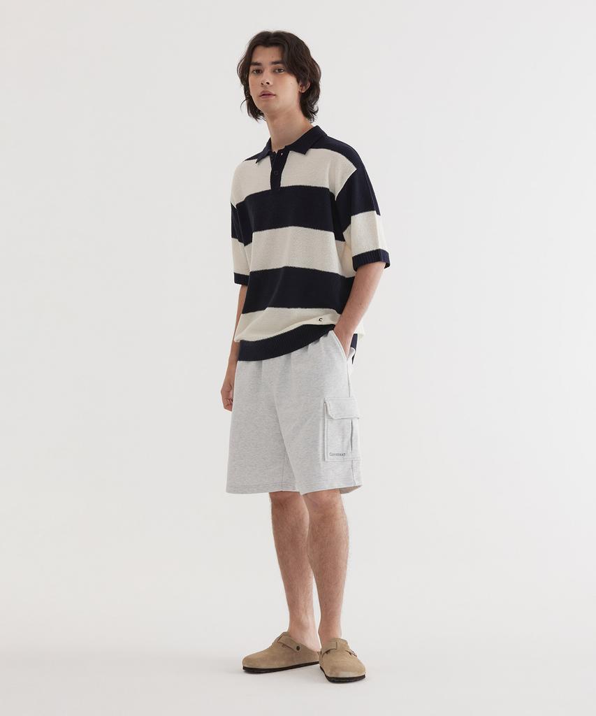 COVERNAT Rugby Half Knit Dark Navy