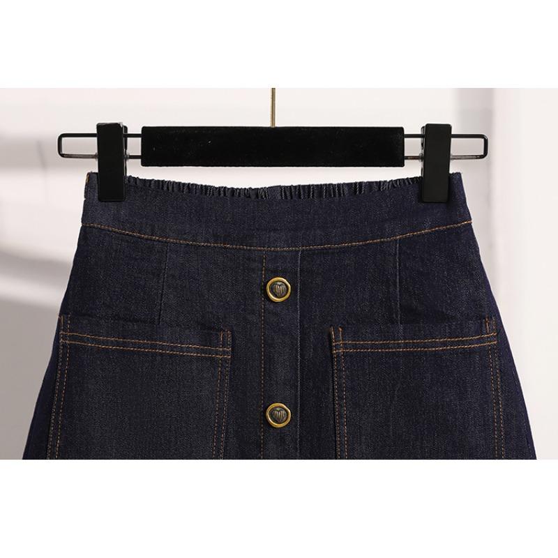 Dimanaf Summer Plus Size 2025 Women Jeans Shorts Elastic Waist Pants Loose Basic High Waist Blue Denim Pants