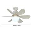 E27 Socket Fan LED Light E27 Base 42cm Modern LED Ceiling Fan Remote Control Chandelier Ceiling Fan 3 Speeds for Bedroom Kitchen