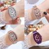 Vintage Quartz Ladies Watch With Steel Band And Water Resistance For Casual Wear