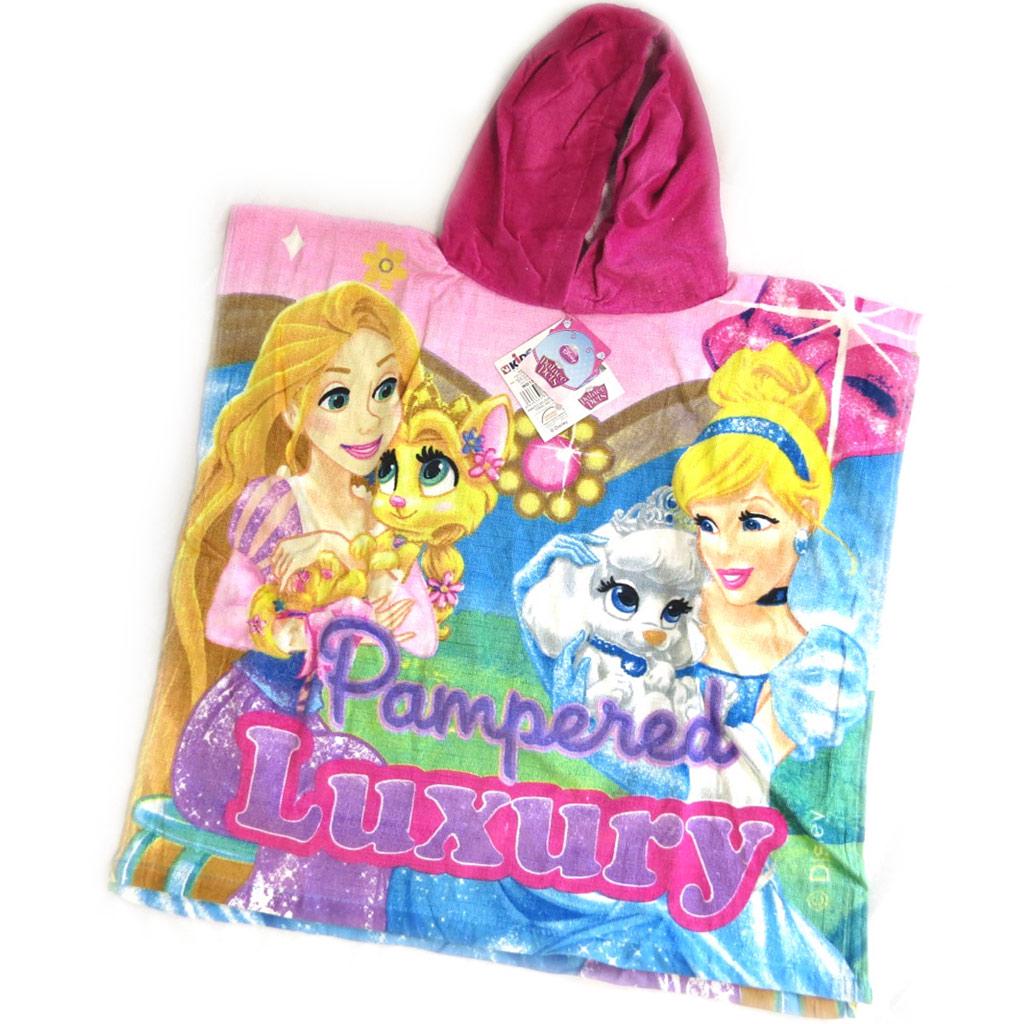 Princesses Disney [M5702] - Poncho sortie de bain enfant 'Palace Pets' multicolore