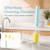 Silicone Brush Head Electric Bottle Brush 360 Degree Rotation Baby Bottle Brush  Kitchen Use