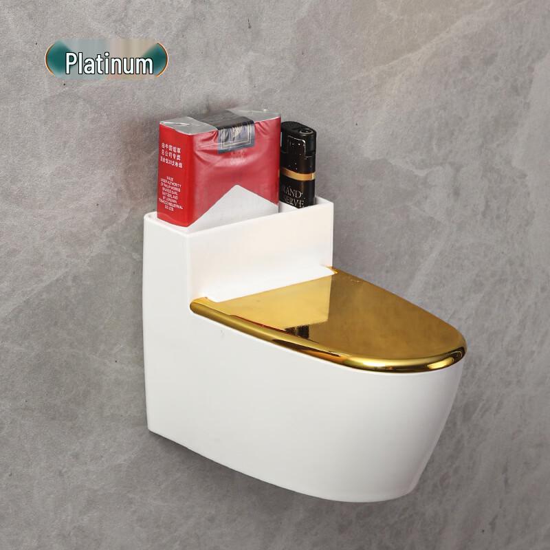 Wall-Mounted Toilet Ashtray with Lid