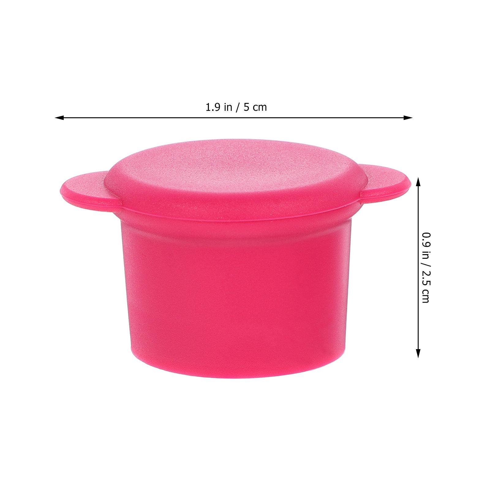 

Silicone Wine Bottle Stopper Reusable Standard Size Airtight Seal Cap for Wine Beer Soda Preservation Beer Bottle Caps рожевий