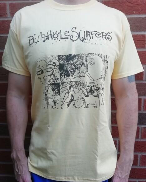 Butthole Surfers T-shirt Noise Rock Music Melvins Primus Meat Puppets Swans T088 S