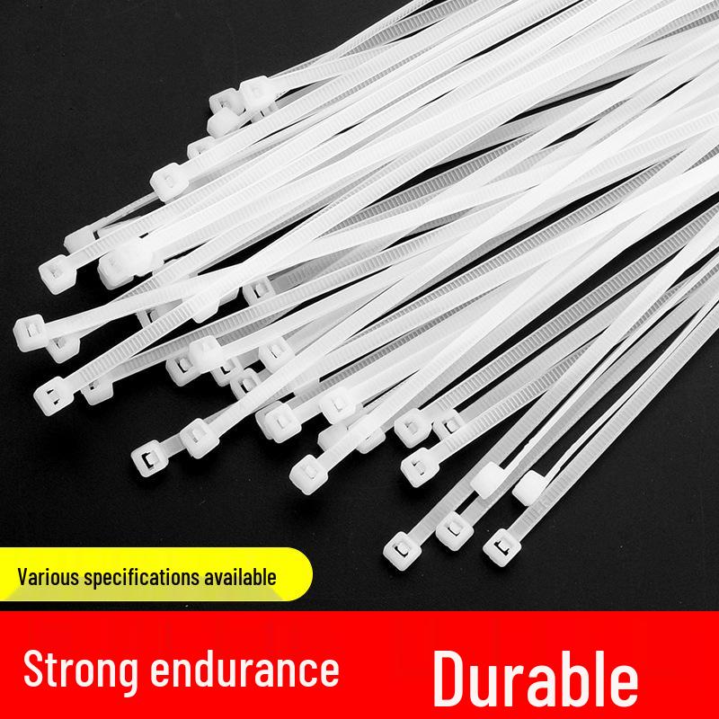 Black Self-Locking Nylon Cable Tie with Strong Anti-Theft Buckle