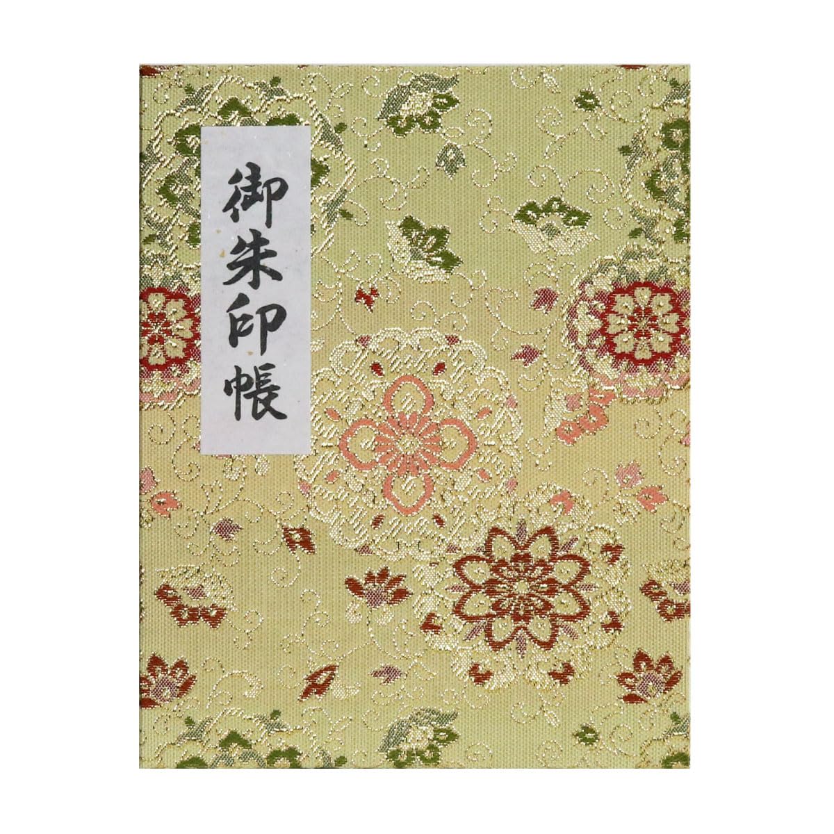 

[HOTOKUDO] Goshuin-cho Japanese pilgrimage stamp(note)book with protective cover. (Bellows type, Gold. 100 pages, Brocade. H: 6.69 W: 5.35 , (impor