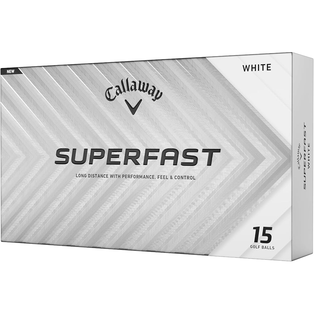 Callaway Superfast 25 Golf Balls 1 Dozen (15 Pieces) 2-Piece Structure White