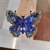 Vintage Butterfly Brooches for Women Ladies Beauty Rhinestone Crystal Butterfly Pins Party Office Brooch Pins Jewelry Gift
