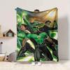 1pc Green Lantern Corps Blanket Polyester Fiber, All Season Comfort for Sofa, Bed, Office, Car, Camping Ideal Home Decor & Gift, Office Comfort