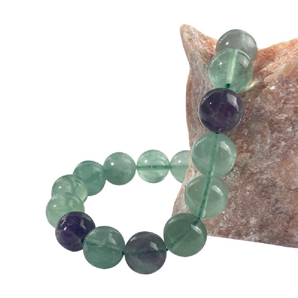 Grüner Fluoritstein Natürliche Runde Perlen 15" Strang Glatte Lose Zwischenperlen 4/6/8/10/12mm für Schmuckherstellung DIY Armbänder Zubehör