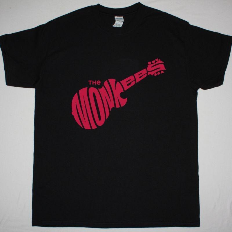 The Monkees Logo Black T-Shirt Classic Band Tee S разноцветный