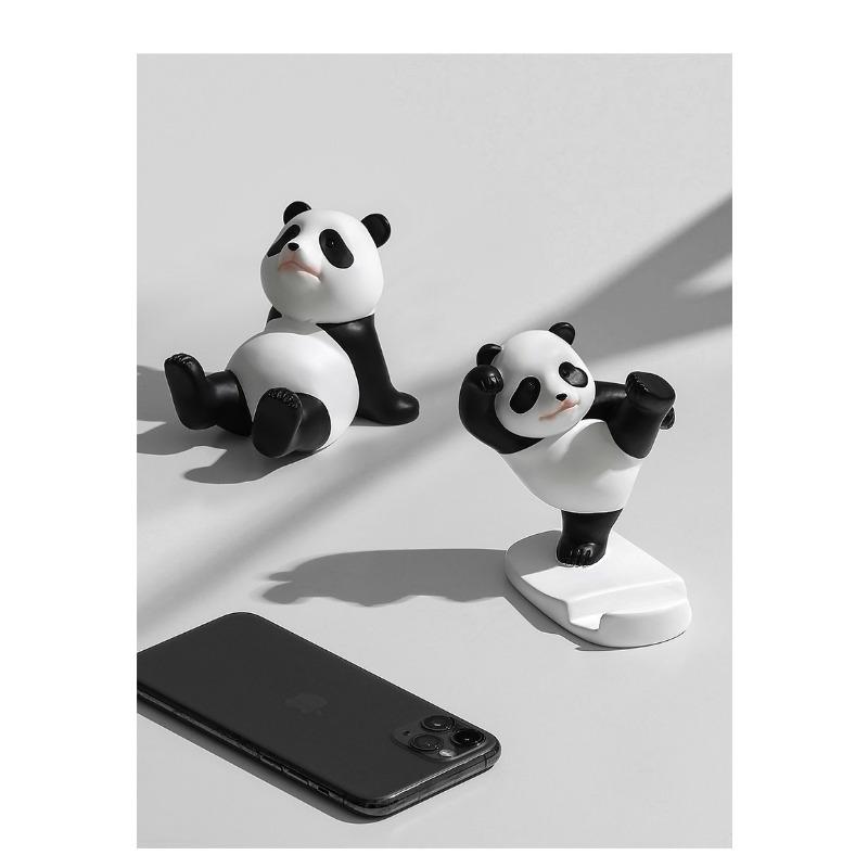 Cartoon Panda Stand for Mobile Phones and Tablets Universal Lazy Artifact Fun and Cute Decorative Ornaments