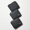 Champion Round Zipper Bifold Wallet with Coin Black Purse, Logo,