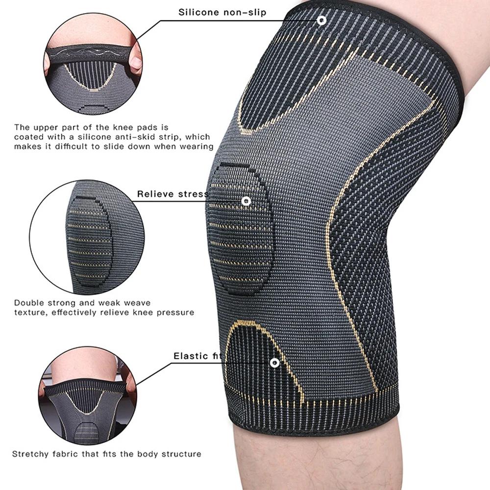 Knee Brace, Knee Compression Sleeve For Men And Women, Knee Support For Running, Workout, Gym, Hiking, Sports