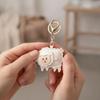 1Pcs Cute Cartoon Sheep Hanging Ornament 2027 Year Of The Sheep Pu Leather Pendant For Key Accessory Holiday Party Favor