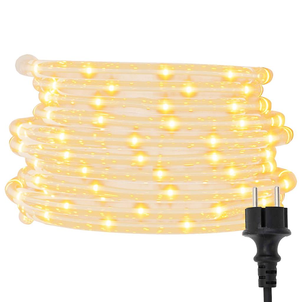 2400 LED Warm White Light Rope 100 M PVC