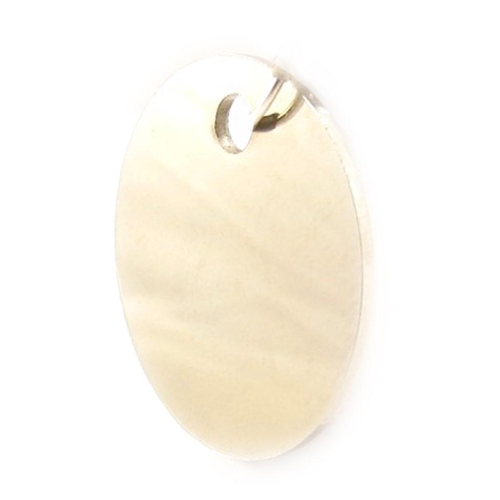 Les Trésors De Lily [C2992] - Nickel-plated Silver 'Round' Animal Tag