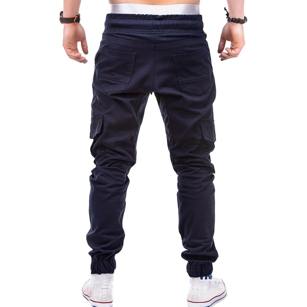 Buy Men High Waist Cargo Pants Joggers 