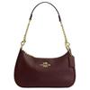 Teri Pebbled Leather Shoulder Bag Medium Women's Brown CV934-IMMPL