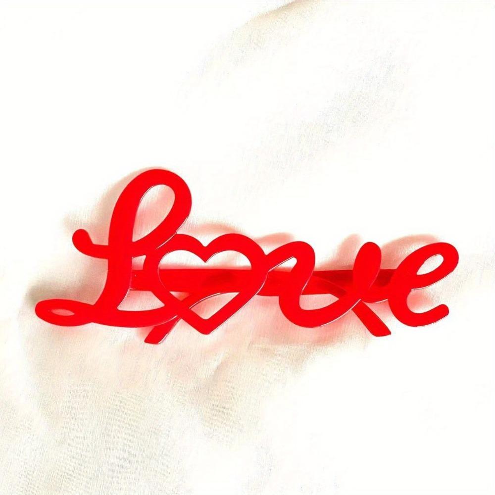 Funny Valentine's Day Decorative Glasses Party Red Love Glasses  Party Decoration